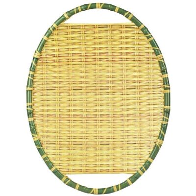 Signes Grimalt Bambus Melamin runder Servierteller - Tropische Kollektion - 19x25x4cm Signes Grimalt Bambus Melamin runder Servierteller - Tropische Kollektion - 19x25x4cm