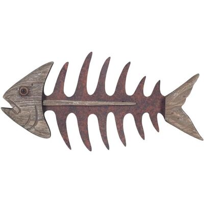 Signes Grimalt Braune Vintage Fisch Wandplatte - Wanddekoration Signes Grimalt Braune Vintage Fisch Wandplatte - Wanddekoration