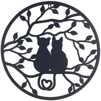 Signes Grimalt Μαύρο Μεταλλικό Διακόσμηση Τοίχου - Ρουστίκ 50x50cm Signes Grimalt Μαύρο Μεταλλικό Διακόσμηση Τοίχου - Ρουστίκ 50x50cm