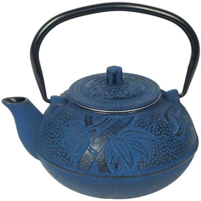 Théière en Fonte Bleue Sigris - 0,6L - Style Japonais - Publicité Théière en Fonte Bleue Sigris - 0,6L - Style Japonais - Publicité
