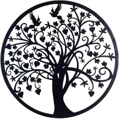 Signes Grimalt Ornament mural en métal - Noir - 60x60cm Signes Grimalt Ornament mural en métal - Noir - 60x60cm