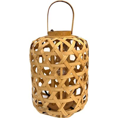 Signes Grimalt - Φανάρι μπαμπού - Βόρειος διακόσμηση - 41x30x30 cm Signes Grimalt - Φανάρι μπαμπού - Βόρειος διακόσμηση - 41x30x30 cm