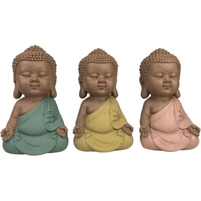 Signes Grimalt - Figuras de Buda - Set de 3 - Meditando, 13x6.5x8 cm Signes Grimalt - Figuras de Buda - Set de 3 - Meditando, 13x6.5x8 cm