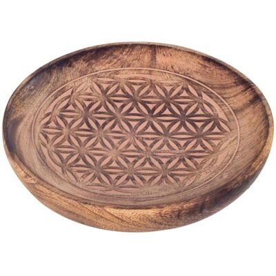Signes Grimalt Brauner Runder Holzplatte Dekor Signes Grimalt Brauner Runder Holzplatte Dekor