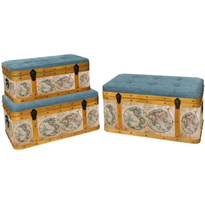Signes Grimalt Ensemble de 3 Bacs Marron - Storage Bins - Publicité Signes Grimalt Ensemble de 3 Bacs Marron - Storage Bins - Publicité