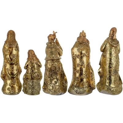 Conjunto Nacimiento Signes Grimalt - Resina Dorada 5 Piezas - Decoración Navidad Conjunto Nacimiento Signes Grimalt - Resina Dorada 5 Piezas - Decoración Navidad