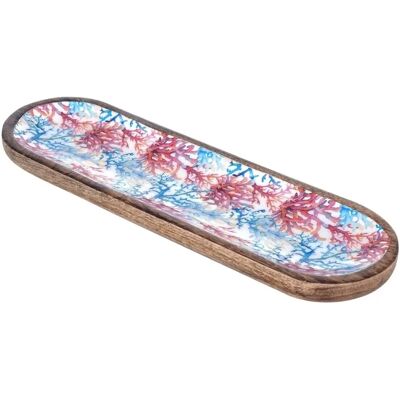 Signes Grimalt - Bandeja Ovalada Coral Azul Signes Grimalt - Bandeja Ovalada Coral Azul