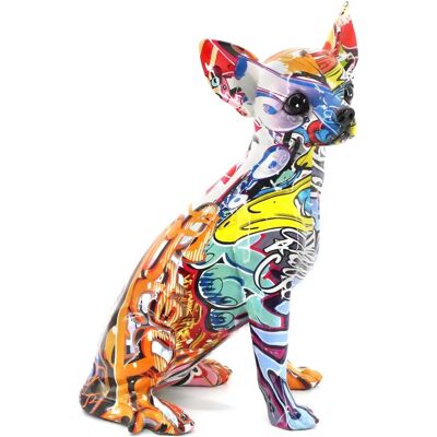 Figurine en résine Chihuahua Signes Grimalt - Multicolore - 17x12x25cm Figurine en résine Chihuahua Signes Grimalt - Multicolore - 17x12x25cm