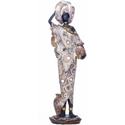 Signes Grimalt - Figura Africana en Resina - Decoración Hogar Signes Grimalt - Figura Africana en Resina - Decoración Hogar