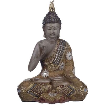 Figurine Bouddha en Résine SIGRIS - Décoration Jaune - Jardin & Maison - Publicité Figurine Bouddha en Résine SIGRIS - Décoration Jaune - Jardin & Maison - Publicité