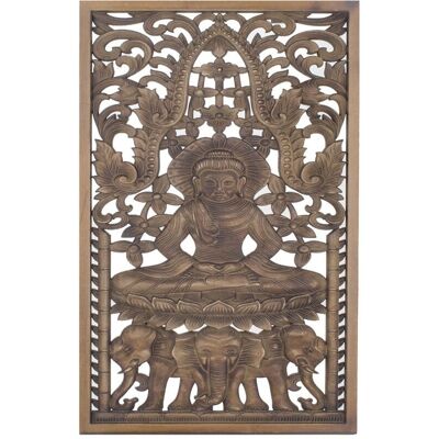 Signes Grimalt - Adorno de Madera Buda - 70x1x45cm Signes Grimalt - Adorno de Madera Buda - 70x1x45cm