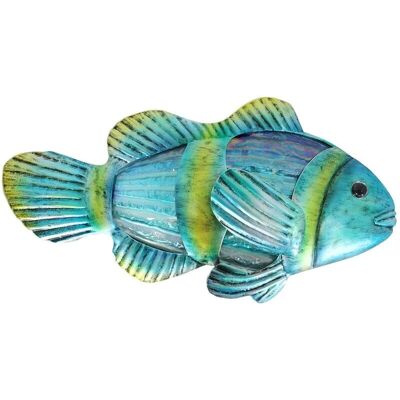Signes Grimalt - Διακόσμηση Τοίχου Ψάρι Κήπος Μπλε 40x30x16cm Signes Grimalt - Διακόσμηση Τοίχου Ψάρι Κήπος Μπλε 40x30x16cm