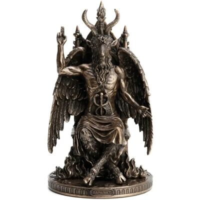 Signes Grimalt - Estatua de Baphomet Amarillo Resina - 24cm - Decoración Jardín Signes Grimalt - Estatua de Baphomet Amarillo Resina - 24cm - Decoración Jardín
