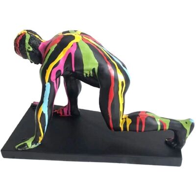 Signes Grimalt - Figura de Hombre Desnudo de Resina - Decoración, 21x17x37cm Signes Grimalt - Figura de Hombre Desnudo de Resina - Decoración, 21x17x37cm