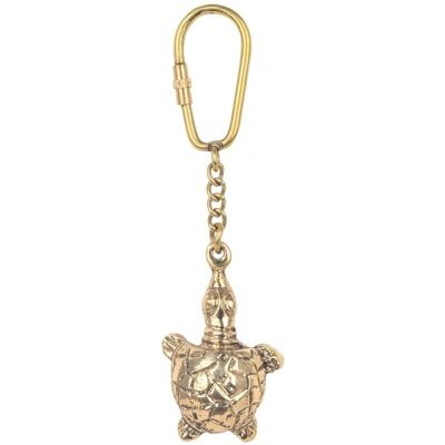 SIGNES GRIMALT - Porte-clé Tortue Nautique Doré - 3x11x2cm SIGNES GRIMALT - Porte-clé Tortue Nautique Doré - 3x11x2cm