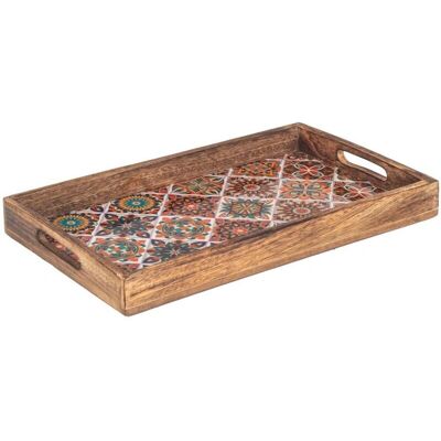 Signes Grimalt Bandeja Rectangular Marrón - Bandeja de Servicio Signes Grimalt Bandeja Rectangular Marrón - Bandeja de Servicio