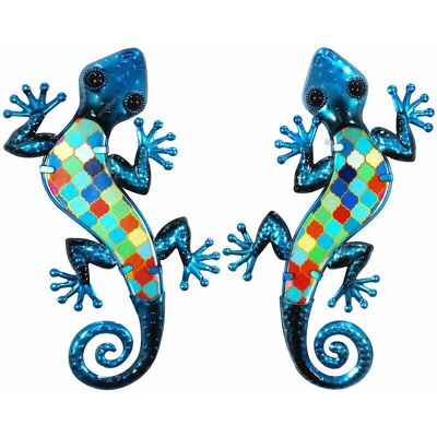 Set de Decoración de Pared Lagarto Azul de Signes Grimalt - Arte para Jardín Set de Decoración de Pared Lagarto Azul de Signes Grimalt - Arte para Jardín