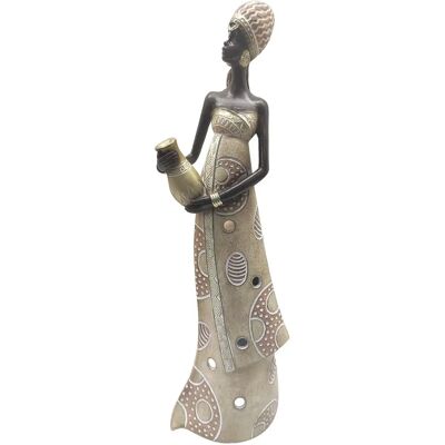 Signes Grimalt Αφρικανική Φιγούρα - Καφέ Ελέφαντες - 32cm Signes Grimalt Αφρικανική Φιγούρα - Καφέ Ελέφαντες - 32cm