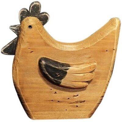 Figura de Gallina Signes Grimalt - Decoración Animal de Madera - 19cm Figura de Gallina Signes Grimalt - Decoración Animal de Madera - 19cm