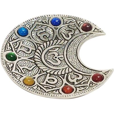 Signes Grimalt Ασημί Στρογγυφόρος Πιάτο Chakra Φεγγαριού - 12x12cm Signes Grimalt Ασημί Στρογγυφόρος Πιάτο Chakra Φεγγαριού - 12x12cm