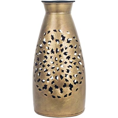 Jarrón portavelas plateado Origen Home Decor - 50x24x24cm Jarrón portavelas plateado Origen Home Decor - 50x24x24cm