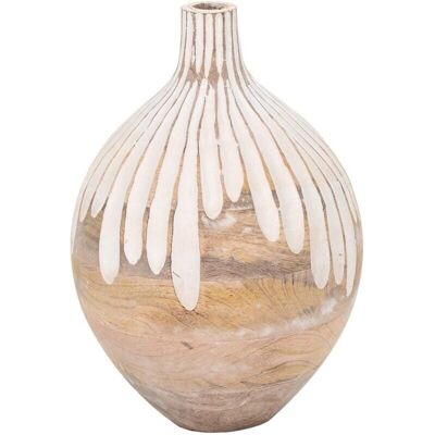 Signes Grimalt - Jarrón - 18x18x25cm - Marrón - Jarrón Signes Grimalt - Jarrón - 18x18x25cm - Marrón - Jarrón