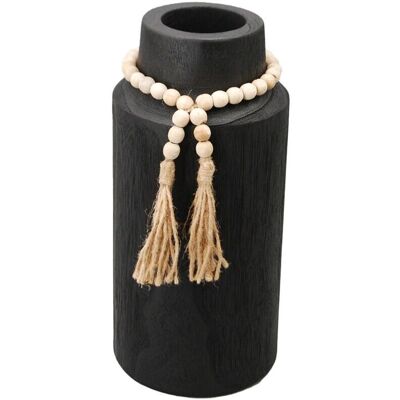 Signes Grimalt - Ξύλινο Βάζο 14x14x30cm - Κομψή Διακόσμηση Signes Grimalt - Ξύλινο Βάζο 14x14x30cm - Κομψή Διακόσμηση