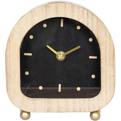Signes Grimalt - Οβάλ γκρίζο ρολόι γραφείου - 16x15x5cm Signes Grimalt - Οβάλ γκρίζο ρολόι γραφείου - 16x15x5cm