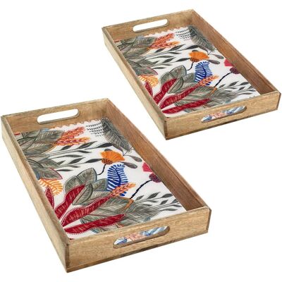 Signes Grimalt - 32873 - Φύλλα τροπικά - 2x δίσκοι - Tray Signes Grimalt - 32873 - Φύλλα τροπικά - 2x δίσκοι - Tray