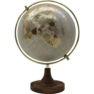 Signes Grimalt - Mappamondo Grigio 20x23x32cm - Globe Signes Grimalt - Mappamondo Grigio 20x23x32cm - Globe