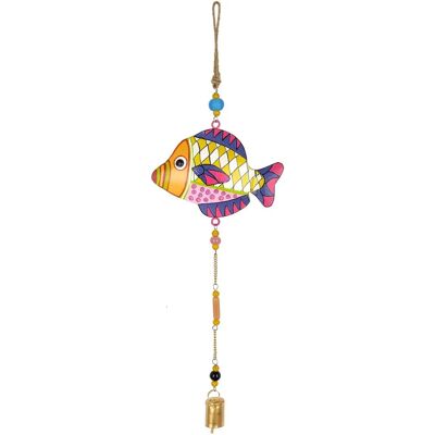 Pendentif Poisson Orange SIGRIS - Décoration Maison - 56x21x3cm - Publicité Pendentif Poisson Orange SIGRIS - Décoration Maison - 56x21x3cm - Publicité
