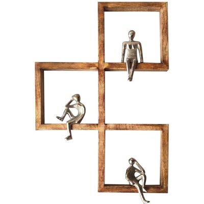 Signes Grimalt - Διακόσμηση Τοίχου Καφέ 55x6x37cm - Τέχνη Signes Grimalt - Διακόσμηση Τοίχου Καφέ 55x6x37cm - Τέχνη