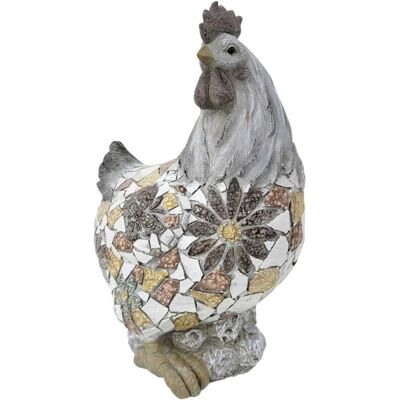 Signes Grimalt - Figur Coq Gris - 37cm - Décoration Animale Signes Grimalt - Figur Coq Gris - 37cm - Décoration Animale