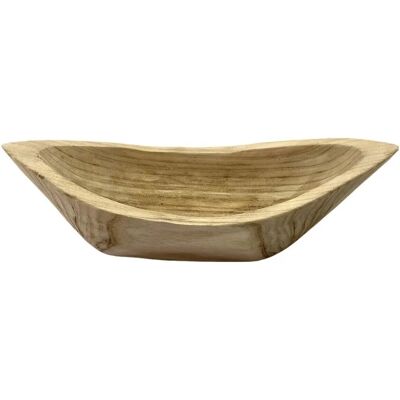 Signes Grimalt - Ξύλινο Δίσκο - Ρουστίκ Διακόσμηση - 16x42x12cm Signes Grimalt - Ξύλινο Δίσκο - Ρουστίκ Διακόσμηση - 16x42x12cm
