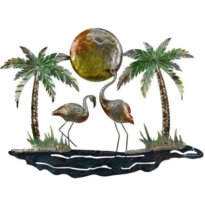 Signes Grimalt Décoration Murale en Métal Flamants Roses - Art pour Maison & Bureau Signes Grimalt Décoration Murale en Métal Flamants Roses - Art pour Maison & Bureau