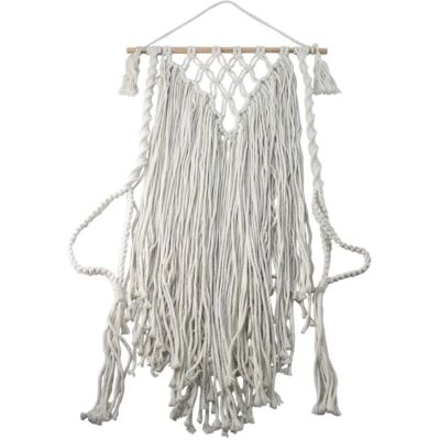 Signes Grimalt Arte de Pared Blanco - 110cm Decor Bohemio para Jardín y Hogar Signes Grimalt Arte de Pared Blanco - 110cm Decor Bohemio para Jardín y Hogar