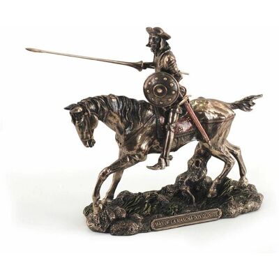 Figurine en bronze Don Quichotte Signes Grimalt - 6x22x19 cm - Doré - Figurine Figurine en bronze Don Quichotte Signes Grimalt - 6x22x19 cm - Doré - Figurine