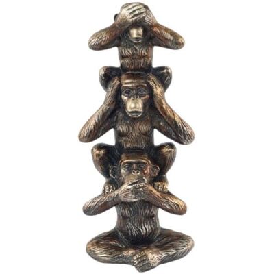 Signes Grimalt Affen Figuren - Resin Dekor - 20x6x8.5cm - Schwarz Signes Grimalt Affen Figuren - Resin Dekor - 20x6x8.5cm - Schwarz