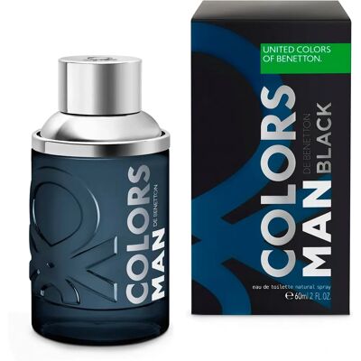 Benetton Colors de Benetton Man Black Eau de Toilette - Fragranza maschile legnosa e orientale Benetton Colors de Benetton Man Black Eau de Toilette - Fragranza maschile legnosa e orientale