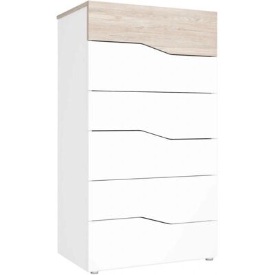 VMO HOME Cómoda Cannes 6 cajones - Blanco/Sahara VMO HOME Cómoda Cannes 6 cajones - Blanco/Sahara