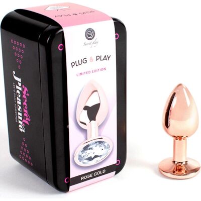 Secretplay Toys Secret Play Metall-Analplug Rosa Gold Klein 7cm Secretplay Toys Secret Play Metall-Analplug Rosa Gold Klein 7cm
