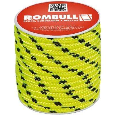 Cuerda de poliéster Rombull Ø 8 mm 15 m Amarillo Fluorescente - Tipo de Cuerda Cuerda de poliéster Rombull Ø 8 mm 15 m Amarillo Fluorescente - Tipo de Cuerda