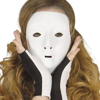 DISFRAZZES Masque Blanc - Décorer Masque Souriant DISFRAZZES Masque Blanc - Décorer Masque Souriant