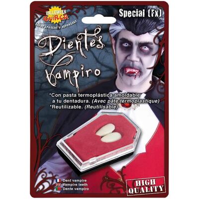 Kły wampira - Średnie akcesoria na Halloween z Termo-plastyczną Pastą Kły wampira - Średnie akcesoria na Halloween z Termo-plastyczną Pastą