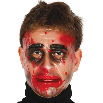 Przezroczysta maska zombie DISFRAZZES - Krew - Stroje Przezroczysta maska zombie DISFRAZZES - Krew - Stroje