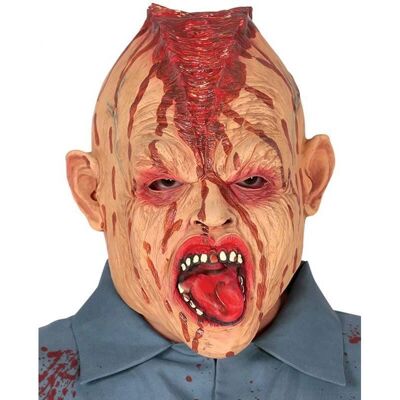 Maska z zombie z lateksu z podzieloną głową - Maska na kostium Maska z zombie z lateksu z podzieloną głową - Maska na kostium