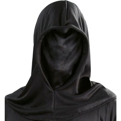 DISFRAZZES Capuz Preto - Acessório de Halloween DISFRAZZES Capuz Preto - Acessório de Halloween