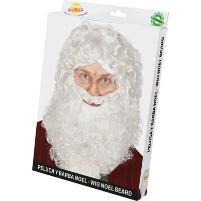 Parrucca con Barba di Babbo Natale - Accessorio per Costumi Parrucca con Barba di Babbo Natale - Accessorio per Costumi
