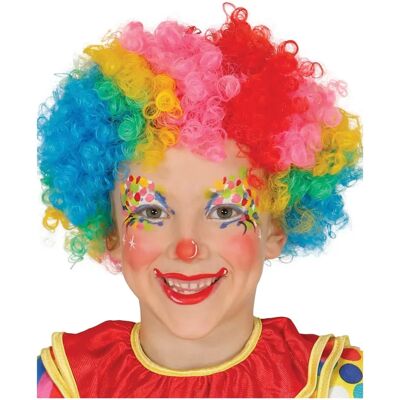 Perruque de clown enfant DISFRAZZES - Multicolore - Taille universelle Perruque de clown enfant DISFRAZZES - Multicolore - Taille universelle