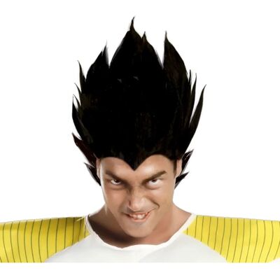 JADEO Volwassen Zwarte Samurai Wig - Perücke, Synthetisch Haar, Cosplay JADEO Volwassen Zwarte Samurai Wig - Perücke, Synthetisch Haar, Cosplay